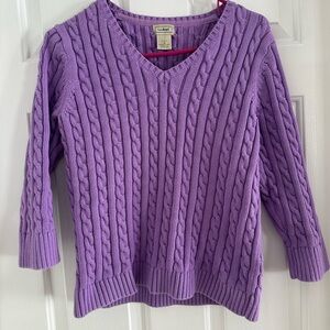 L.L. Bean Women's Purple Sweater 100% cotton